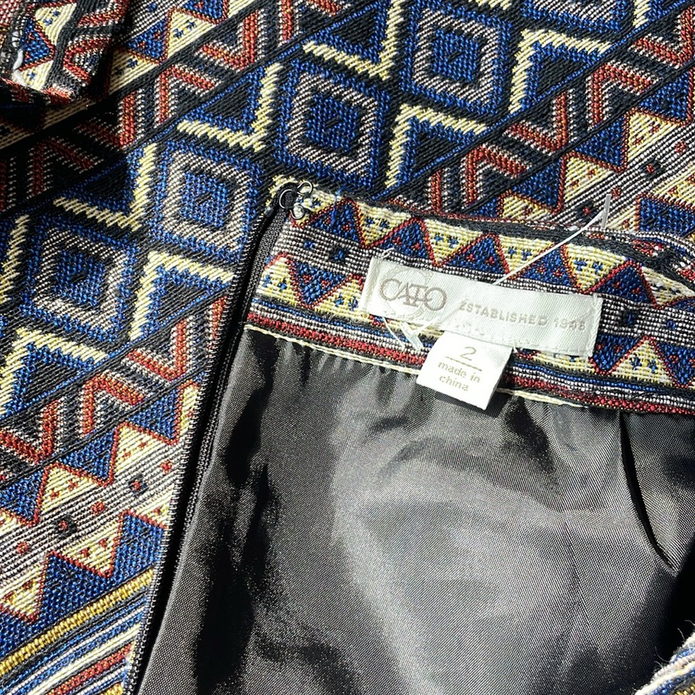 Cato Size‎ 2 Aztec Fringe Skirt - Picture 6 of 7